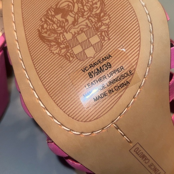 Vince Camuto Slide Hot Pink Sandals VC-Raveana Size 8 1/2 - Picture 7 of 7